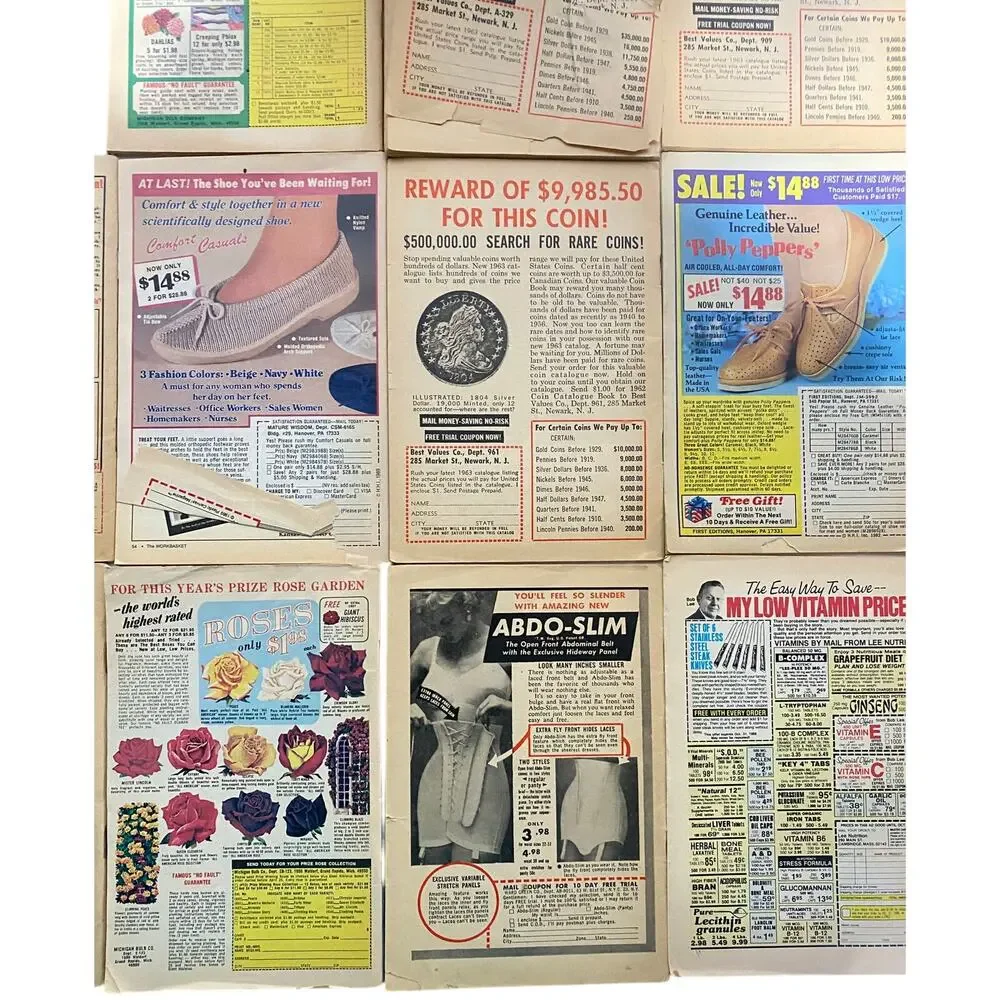Vintage Workbasket Magazine Lot of 15 - 1962-1993 Crochet Knit Sewing Patterns